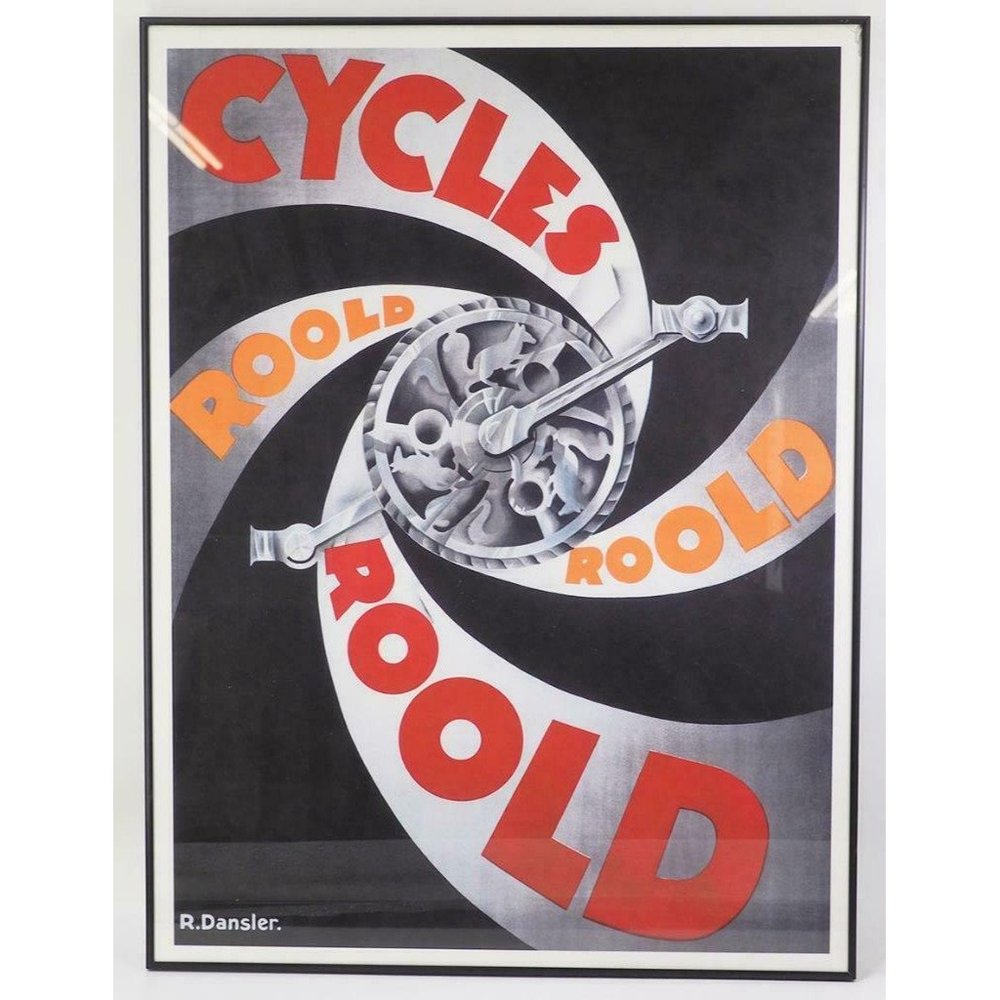 Cycles‎ Roold R.Dansler Poster Print Framed